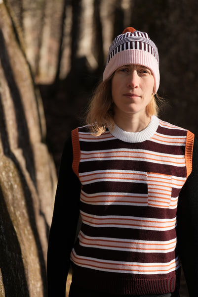 sweater vest - stripes | sticky toffee