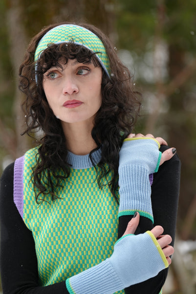 sweater vest checks | côte d'azur