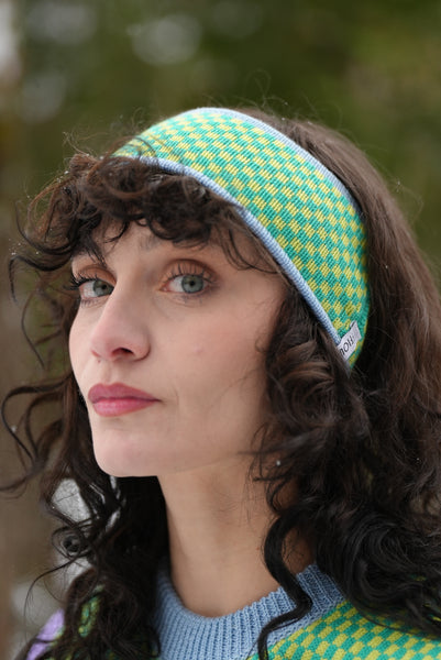 headband - checks | côte d'azur