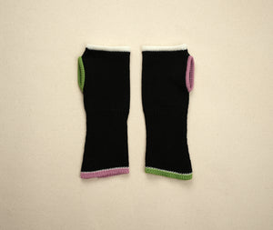 fingerless mitts | allsorts - black