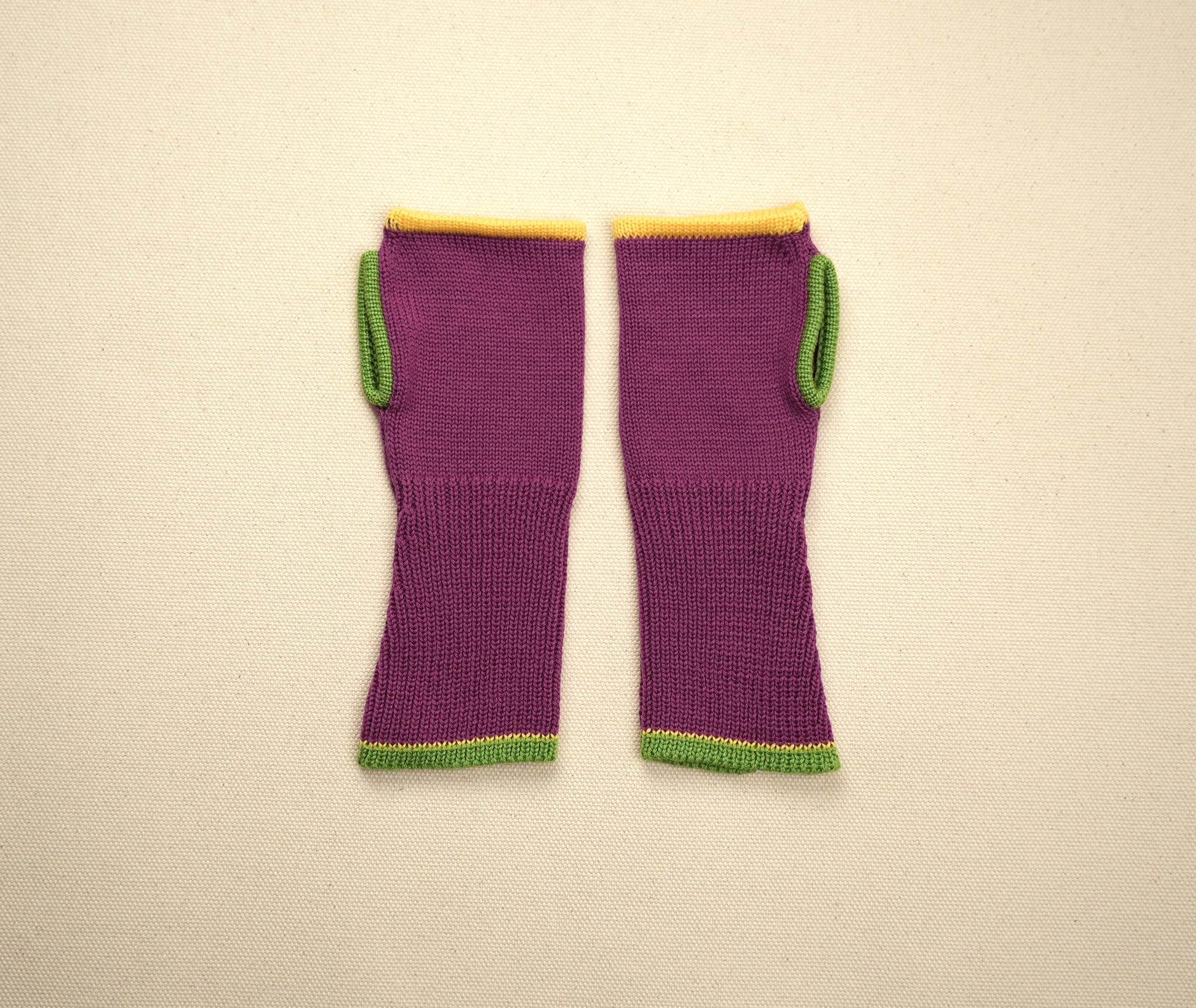 fingerless mitts - solid | raspberry lime