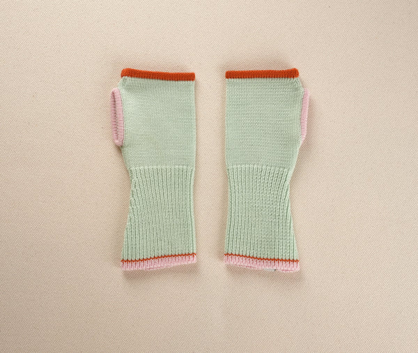 fingerless mitts - solid | pascale