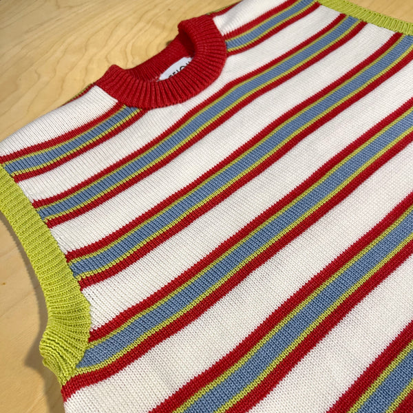 sweater vest - stripes | kool-aid