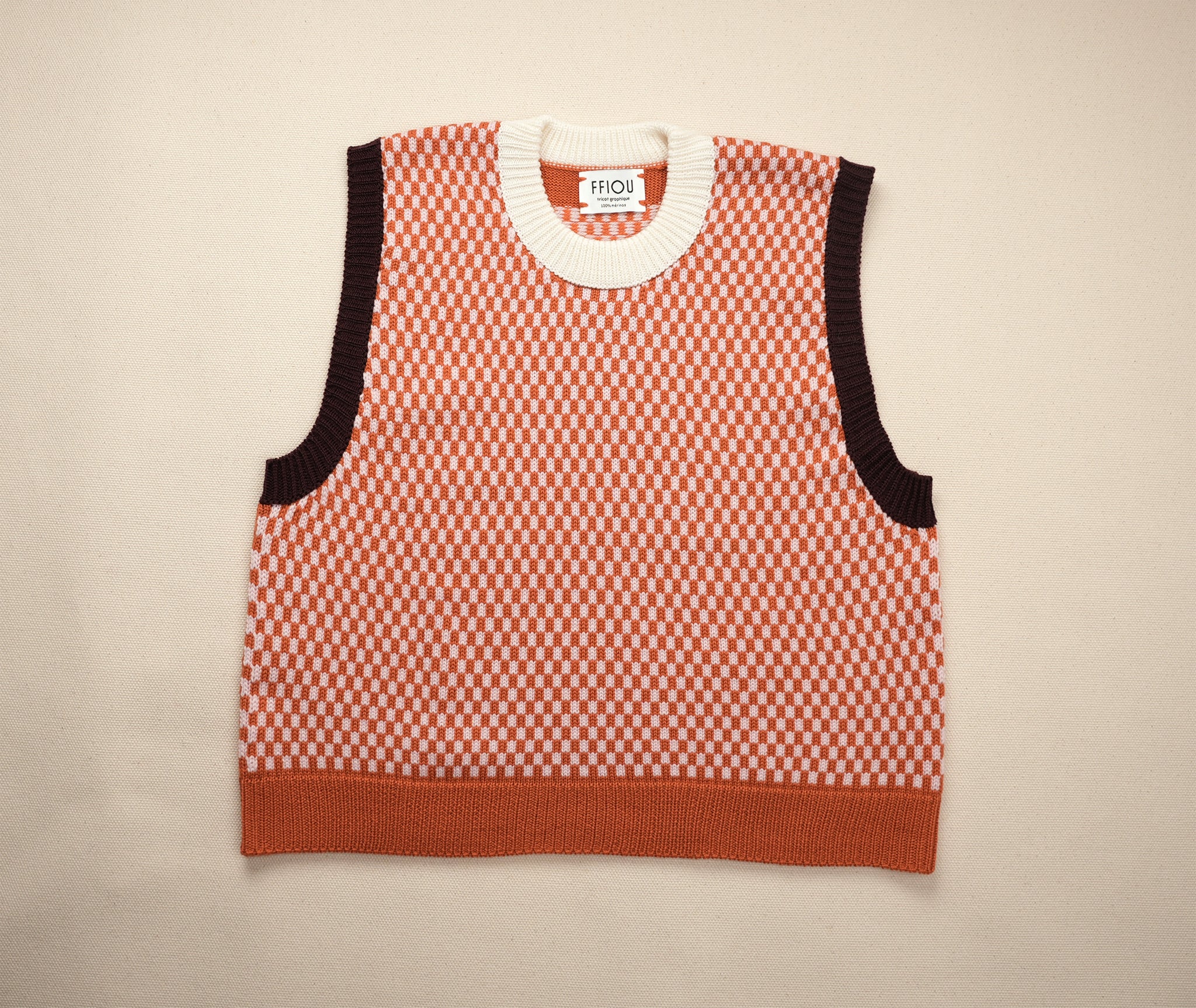 sweater vest - checks | sticky toffee