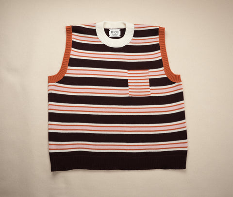 sweater vest - stripes | sticky toffee