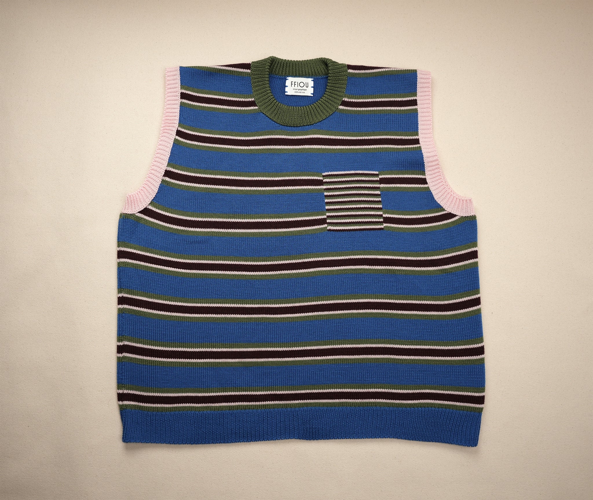 sweater vest - stripes | terre et mer