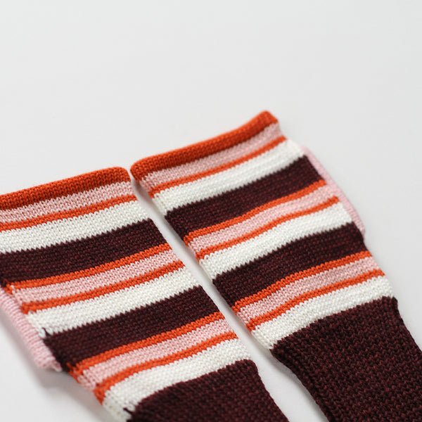 fingerless mitts - stripes | sticky toffee
